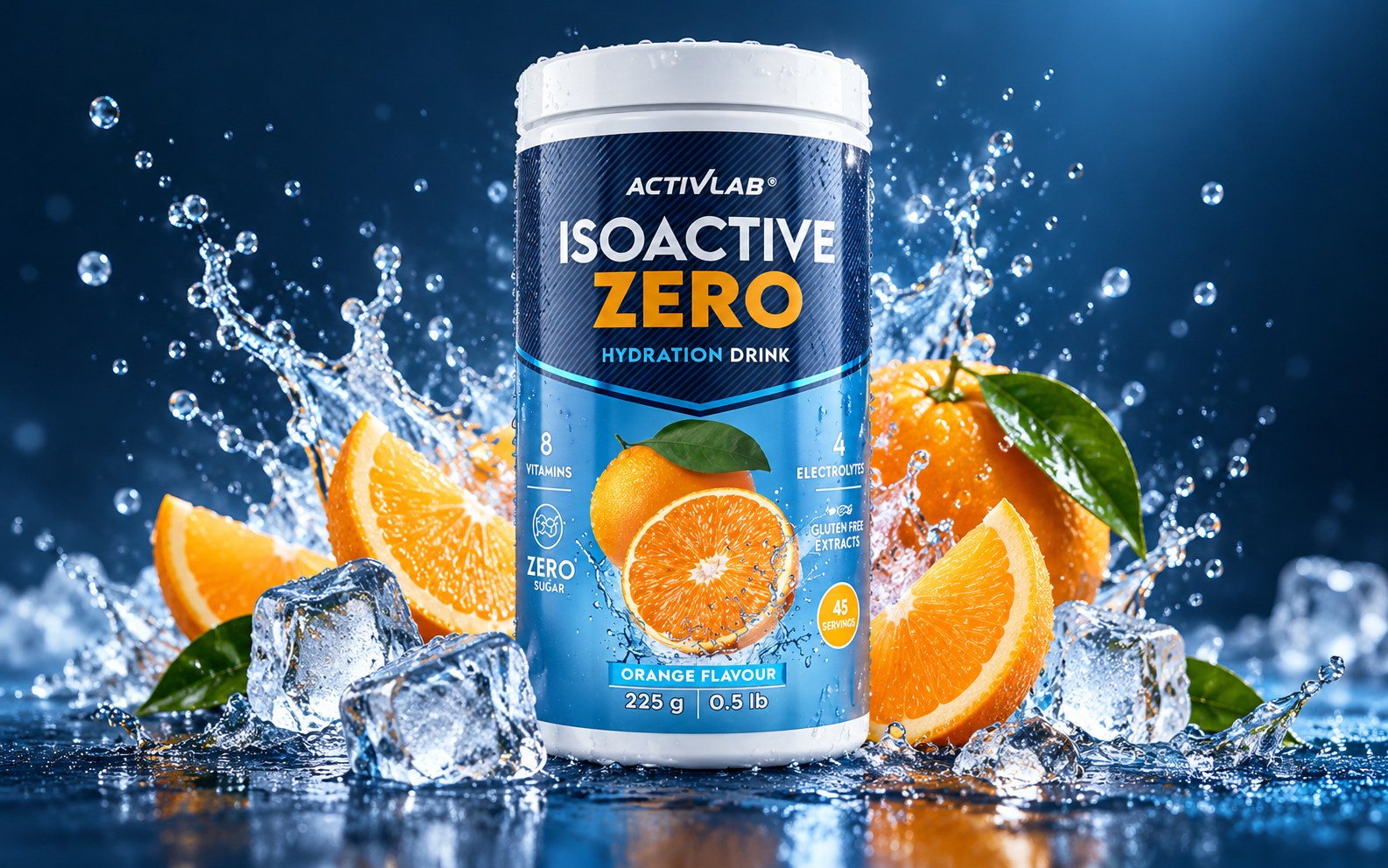 Activlab Isoactive Zero апельсин з льодом і водою